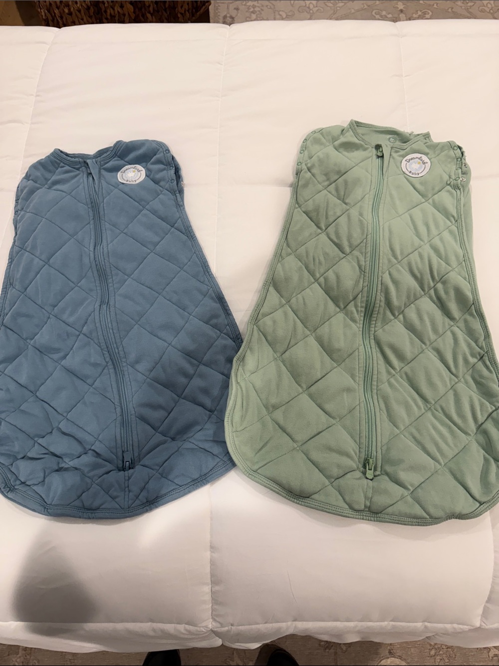Quilted Blue & Green Baby Sleep Sack by (unspecified)